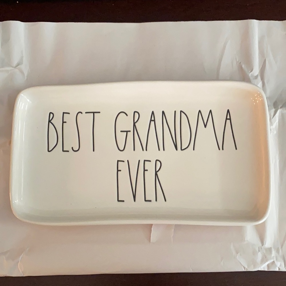 RAE DUNN “BEST GRANDMA EVER” Tray